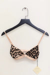 BASERANGE Mississippi Bra Narrow Collection Bamboo Fiber Bamboo Cotton Soft Underwear France BAS-BRMI-BLP-SP24-BAOWEN Leopard Print